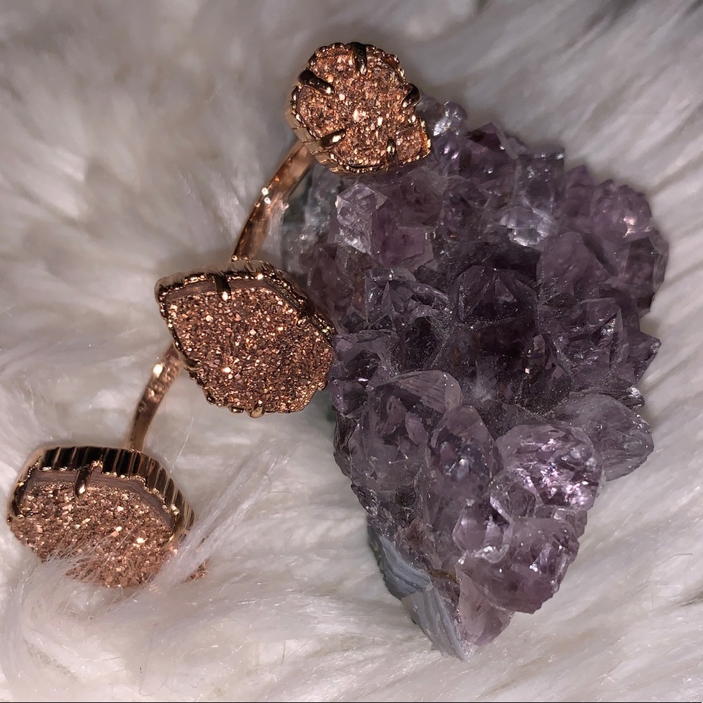 Kendra Scott l Naomi Rose Gold Double Ring Dual Ring